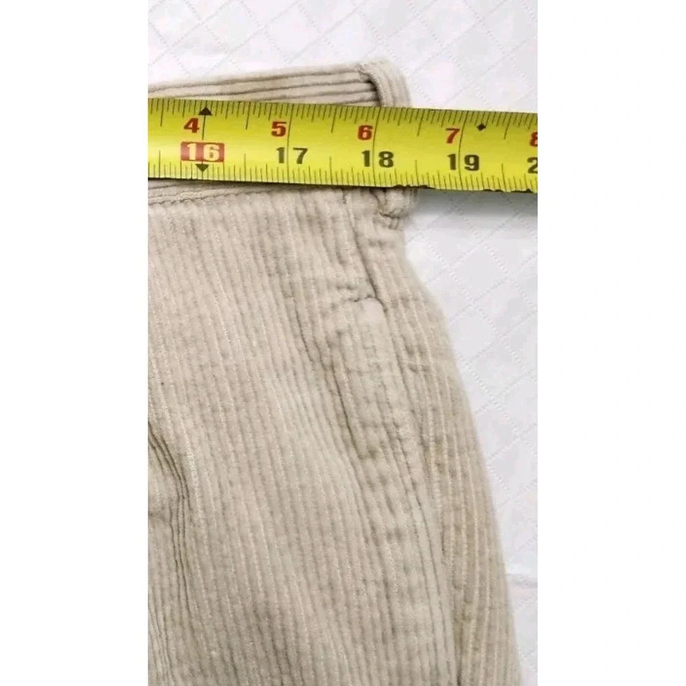 Polo Ralph Lauren Andrew Pants Mens 38x32 Beige Corduroy Cords Two Pleat VTG